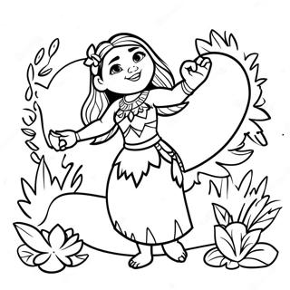 Moana Med Te Fitis Hjerte Farvelaegningsside 2452-1789