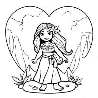 Moana Med Te Fitis Hjerte Farvelaegningsside 2452-1790