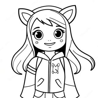 Aphmau I Eventyr Outfit Farvelaegningsside 24722 5389