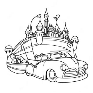 Eventyrlige Disneyland Forlystelser Farvelaegningsside 24811-5406