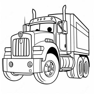 Farvelaegningsside Med Optimus Prime Der Korer Lastbil 25433-5553