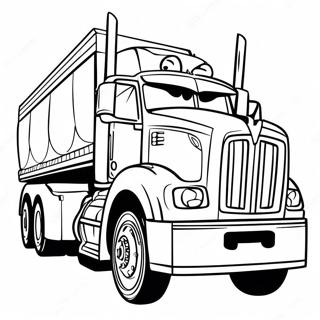 Farvelaegningsside Med Optimus Prime Der Korer Lastbil 25433-5556