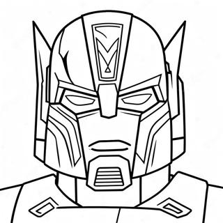 Farvelaegningsside Med Optimus Prime Og Autobot Logo 25434-5558