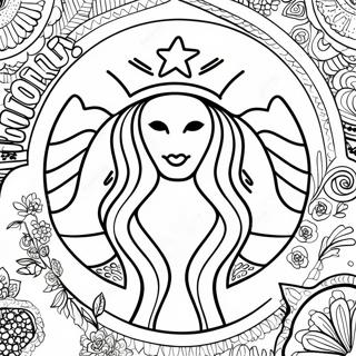 Farvelaegningsside Med Starbucks Logo 25524-5565