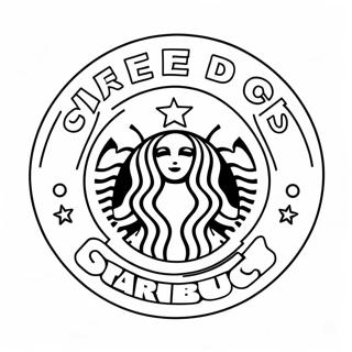 Farvelaegningsside Med Starbucks Logo 25524-5566