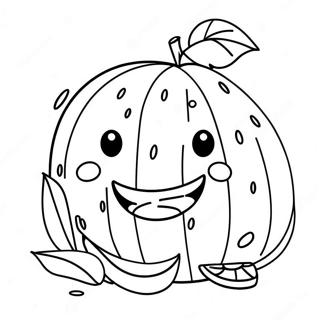 Glad Vandmelon Karakter Farvelaegningsside 26163-5708