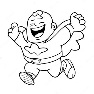 Captain Underpants Flyvende Gennem Luften Farvelaegningsside 27003-5882