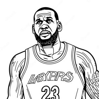 Lebron James I Aktion Farvelaegningsside 28308-6157