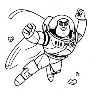 Buzz Lightyear Flyvende Farvelaegningsside 28397-6177