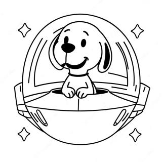 Snoopy I Rumskib Farvelaegningsside 28764-6258