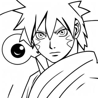 Sasuke Med Sharingan Farvelaegningsside 28854-6274