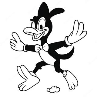 Daffy Duck I En Sjov Pose Farvelaegningsside 29118-6340
