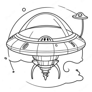 Rumskib Alien Farvelaegningsside 29760-6477