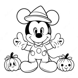 Disney Halloween Farvelægningsider