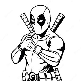 Deadpool I Aktion Farvelaegningsside 30556-6654