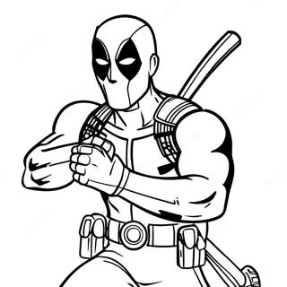 Deadpool I Aktion Farvelaegningsside 30556-6656