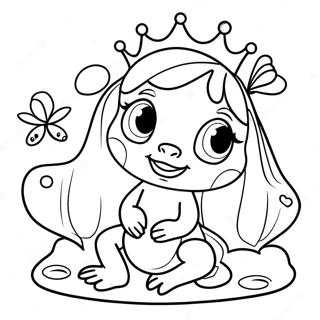 Legesyg Prinsesse Og Frovenner Farvelaegningsside 31470-6859