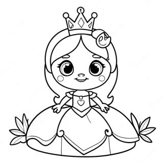 Magisk Prinsesse Med En Funklerende Fro Farvelaegningsside 31473-6869