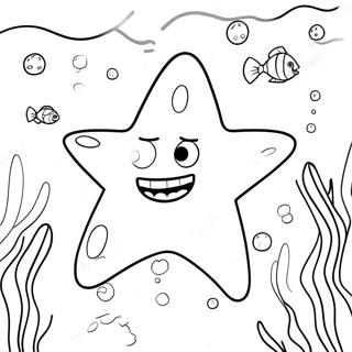 Patrick Star Under Vandet Eventyr Farvelaegningsside 32460-7074