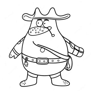 Patrick Star I Piratkostume Farvelaegningsside 32461-7078