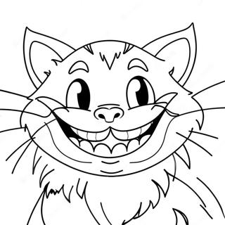 Cheshire Kat Der Smiler Farvelaegningsside 32551-7099