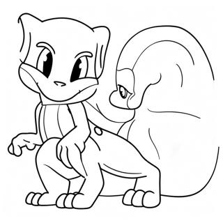 Mewtwo Med En Traener Farvelaegningsside 33077-7230
