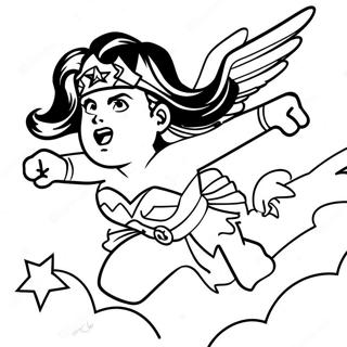 Wonder Woman Farvelægningsider