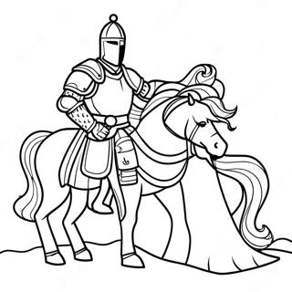 Aedel Ridder Der Redder En Prinsesse Farvelaegningsside 35249-7712