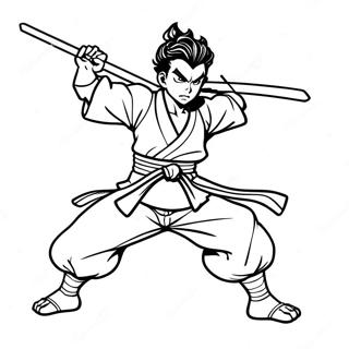 Tanjiro I Kampstilling Farvelaegningsside 35593-7778