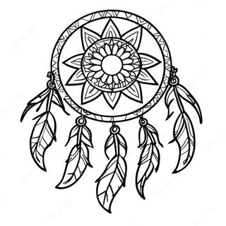 Indiansk Drommefanger Farvelaegningsside 37453-8177