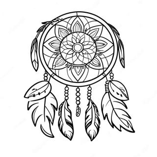 Indiansk Drommefanger Farvelaegningsside 37453-8179