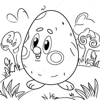 Farverig Paskeaeg Jagts Farvelaegningsside 380 2547