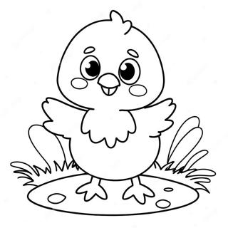 Glad Paske Kylling Farvelaegningsside 381 2086