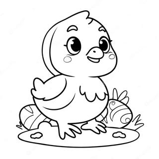Glad Paske Kylling Farvelaegningsside 381 2087