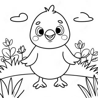 Glad Paske Kylling Farvelaegningsside 381 2088