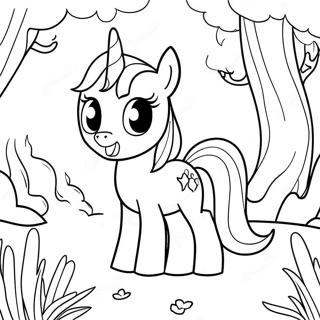 Twilight Sparkle I Magisk Skov Farvelaegningsside 39286-8574