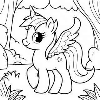 Twilight Sparkle I Magisk Skov Farvelaegningsside 39286-8576