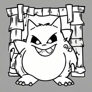 Gengar I Et Spogelseshus Farvelaegningsside 40738-8907