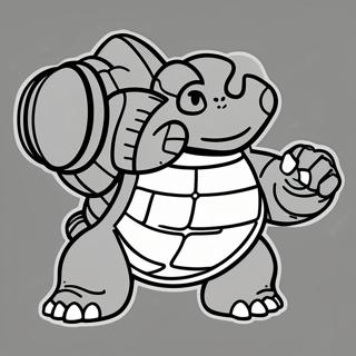 Blastoise Vandkanon Farvelaegningsside 40830-8916