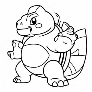 Blastoise Kampstilling Farvelaegningsside 40831-8917