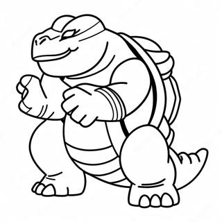 Blastoise Kampstilling Farvelaegningsside 40831-8919