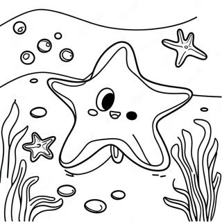 Legesyg Sostjerne I Et Koralrev Farvelaegningssider 42179 9229