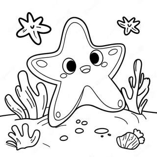 Legesyg Sostjerne I Et Koralrev Farvelaegningssider 42179 9230