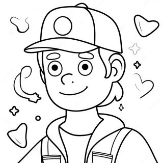 Gravity Falls Dipper Pines Farvelaegningsside 42548 9297