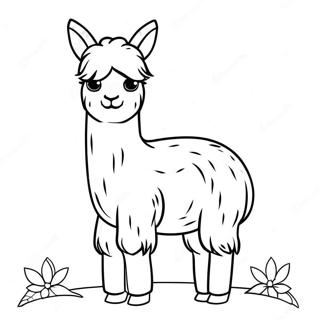 Bedarende Baby Lama Farvelaegningssiden 42635-9314