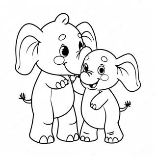 Glad Elefant Og Piggie Farvelaegningsside 44446-9715