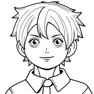 Manga Dreng Med Spidse Har Farvelaegningsside 44617-9769