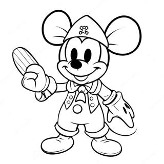 Mickey Mouse Farvelægningsider