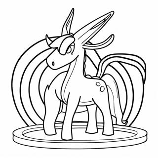 Arceus Med Farverige Plader Farvelaegningssiden 44711 9791