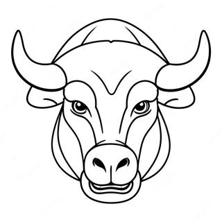 Staerk Tyr Med Muskler Farvelaegningsside 45224-9906